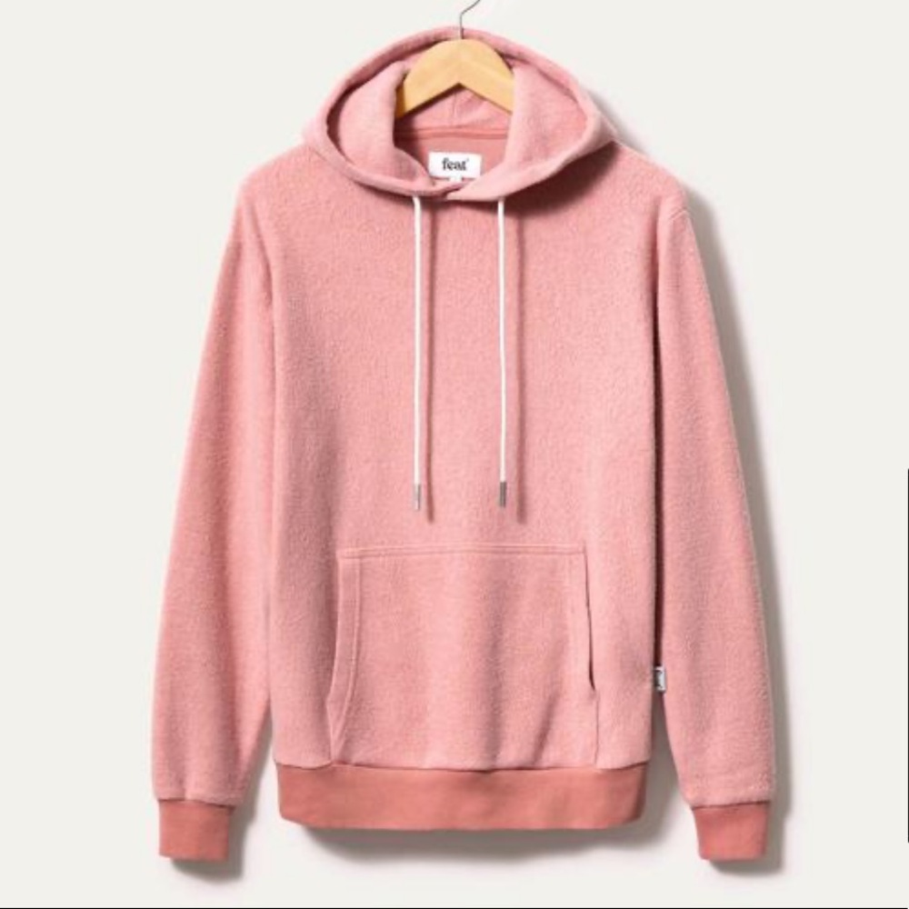 FEAT nude rose hoodie.